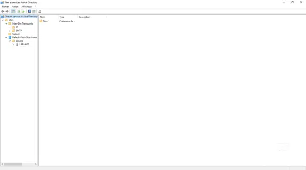 Sites et services Active Directory