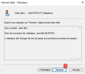 Valider l'ajout