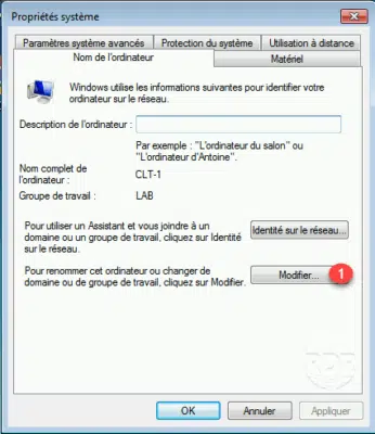 Propriété système