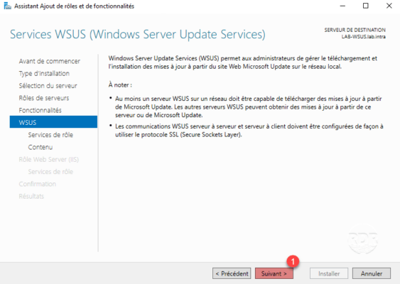 Resumen de roles de WSUS