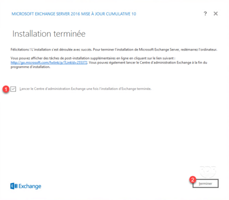 Installation terminée
