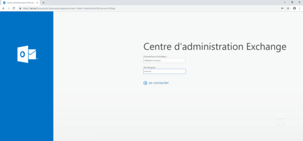 Connexion en administrateur