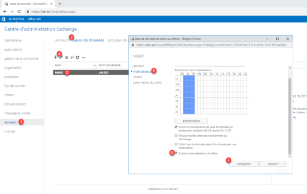 Configure circular logging