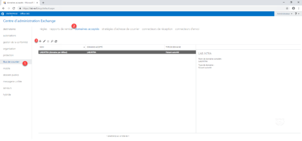 Domain in Exchange