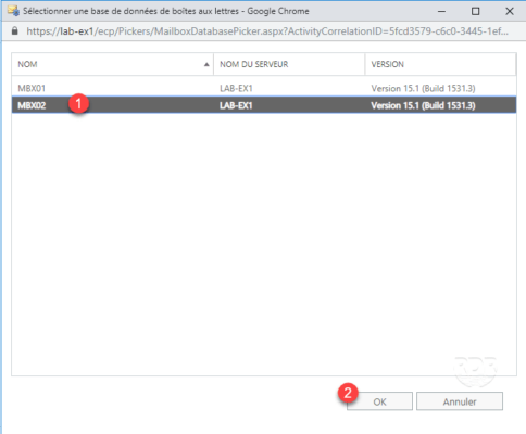 Select database