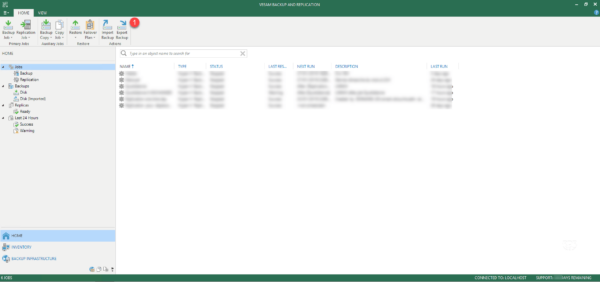 Console Veeam
