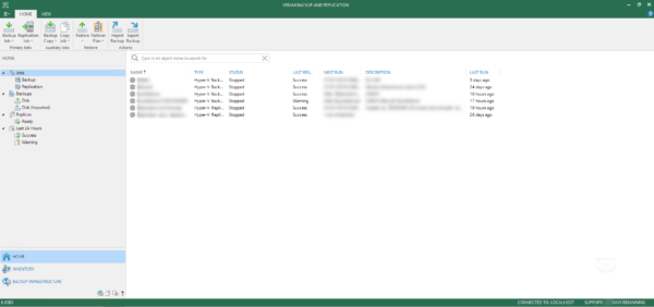 Console Veeam