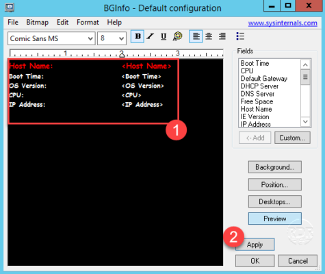 Configure