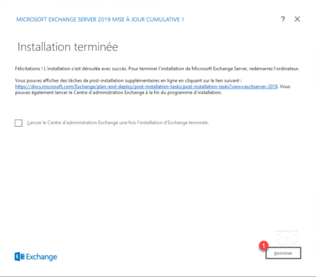 Exchange 2019 installed