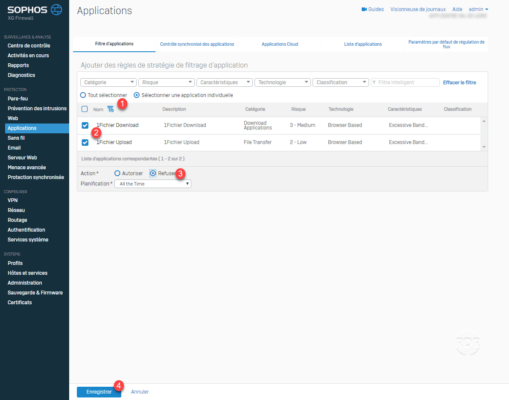 Configure app rule