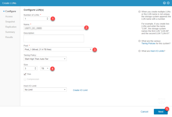 Configure LUN
