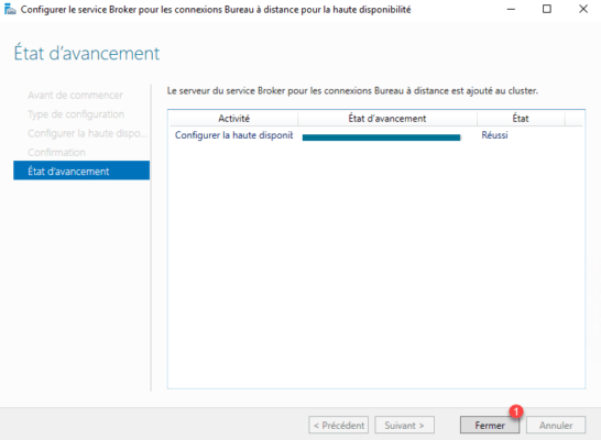 HA configured