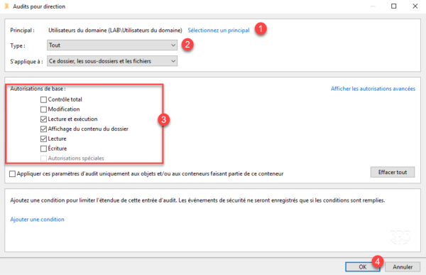 Audit configuration