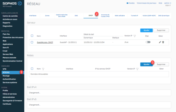 Sophos xb web interface
