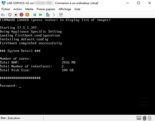 sophos xg booted