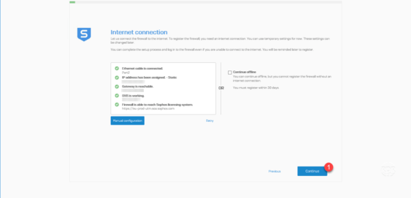 firewall connected to internet