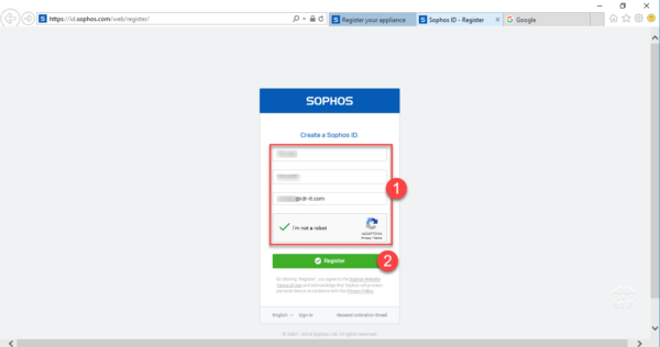 Create account