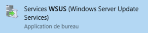 Console WSUS