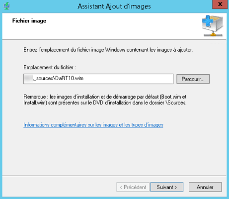 Boot image WDS add