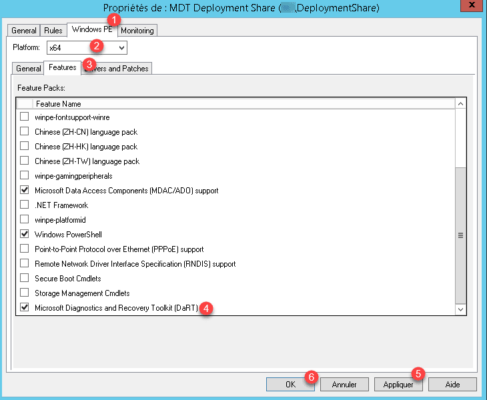Enable DaRT in Windwos PE