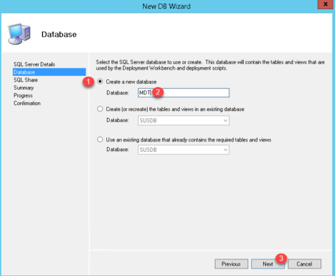Config database