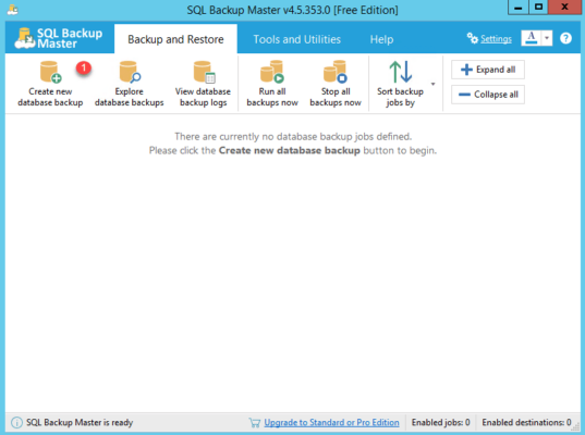 Create backup