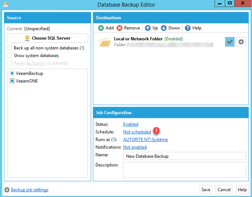 Configure schedule