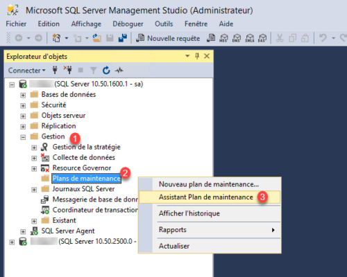 SSMS - lauch wizard