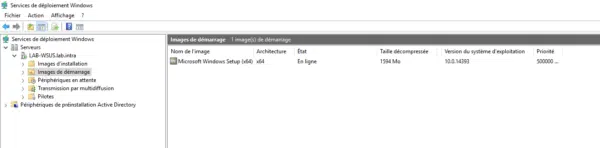 images available on the wds server