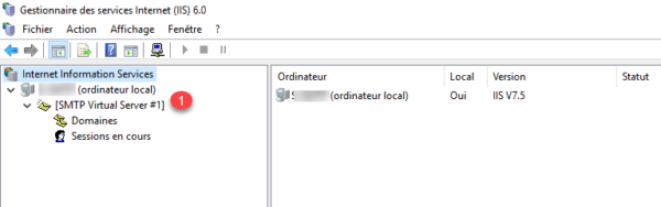 Serveur SMTP administration