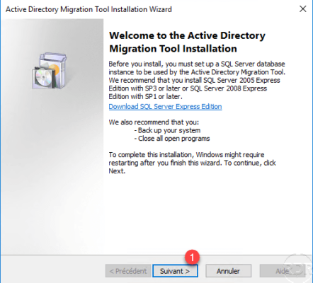 ADMT - Setup wizard