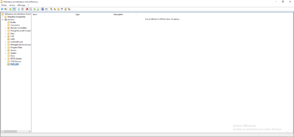 OU pour les objets migrés avec ADMT / OU for objects migrated with ADMT