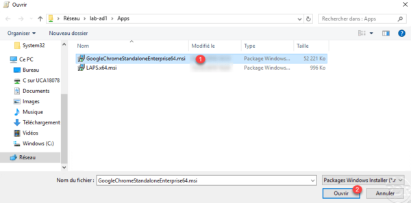 Select file