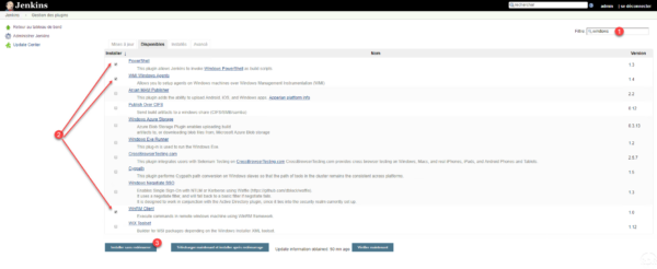 select plugins for jenkins