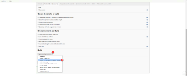 Add step at build