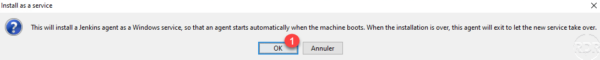 Confirm install as service - jenkins