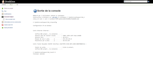 Jenkins - console remote agent