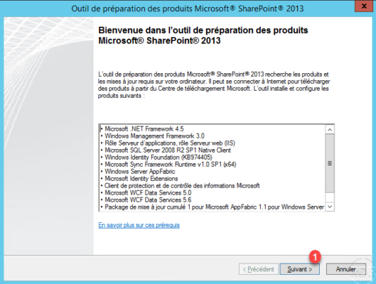 SharePoint 2013 prerequisite installation wizard