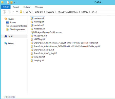 SharePoint 2013 - Databases