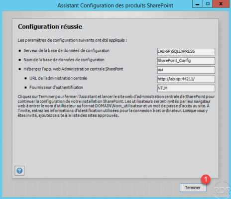 completed sharepoint 2013 configuration