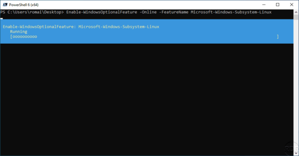 WSL install