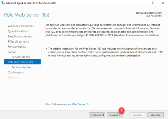 IIS Services for AD CS