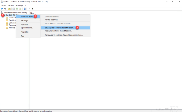 Backup CA