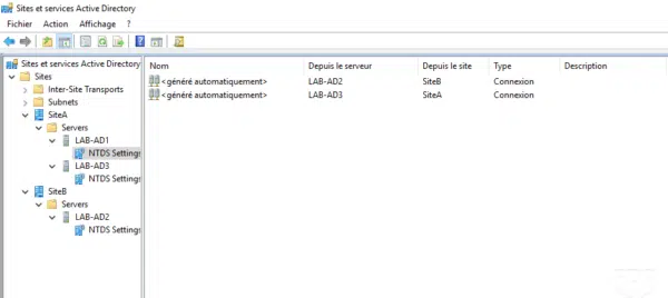 Lien de réplication / Link rep