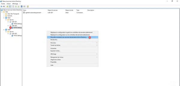 Ajouter un lien de replication / add link