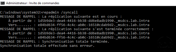 repadmin /syncall