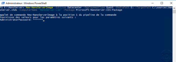 Nano Server password