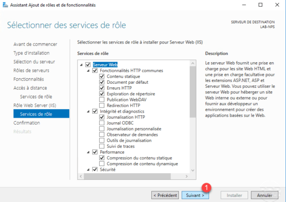 IIS features