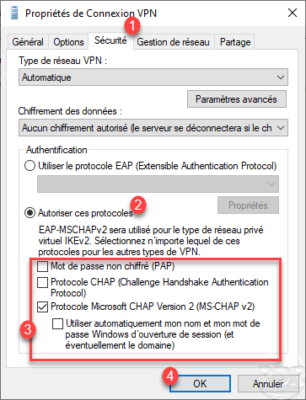 VPN connection security