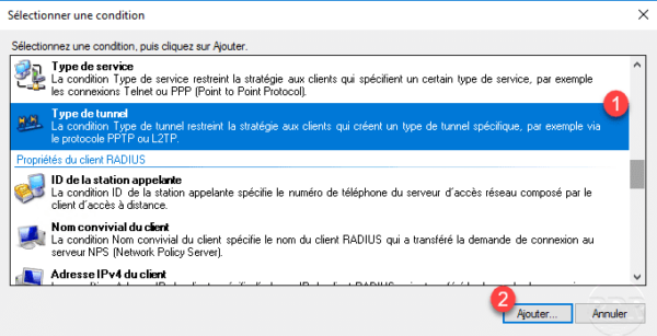 Add a condition to the VPN server